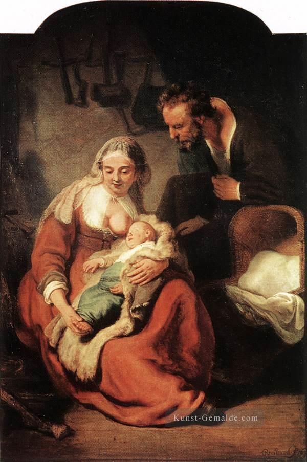 Die Heilige Familie Rembrandt Ölgemälde